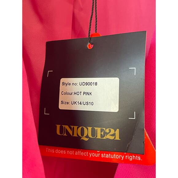NWT UNIQUE 21 One Button  Blazer Casual  Ladies Jacket Size 10 - Picture 10 of 11